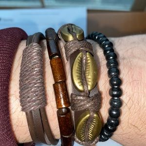 SIMPLE MENS 4PC BRACELET SET
